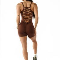 Mocha Web Spire Bodysuit