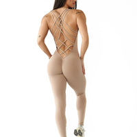 Frosted Toffee Strappy Bodysuit