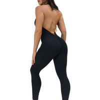 Black Boo Thang Butt Scrunchy Bodysuit (Light Supplex)