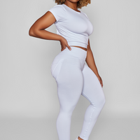 Coconut Cream Bum Bum Pocket Leggings (Light Supplex)