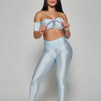 Icy Blue String Top