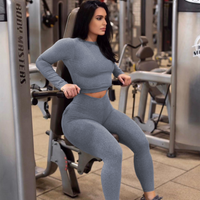 Grey Bum Bum Leggings (Light/Thick Supplex)