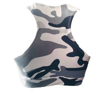 White Camouflage Fitness Top
