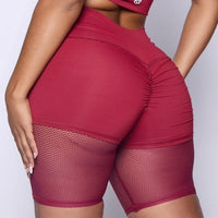 Red Tech Mesh Shorts