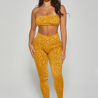 Mel Leopard Bandeau Top