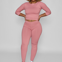 Pink Guava Bum Bum Pocket Leggings (Thick Supplex)