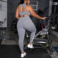 Grey Big Font Leggings (Thick Supplex)