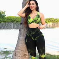 Vert Tie Dye Leggings (Scrunchy Supplex)