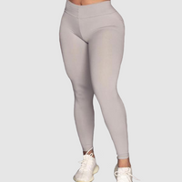 Light Grey Bum Bum Pocket Leggings (Thick Supplex)