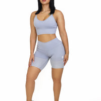 Light Grey Tech Mesh Shorts