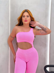 Pink Polka Dot Bodysuit