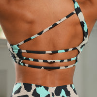 Blue Leopard | One-Shoulder Top