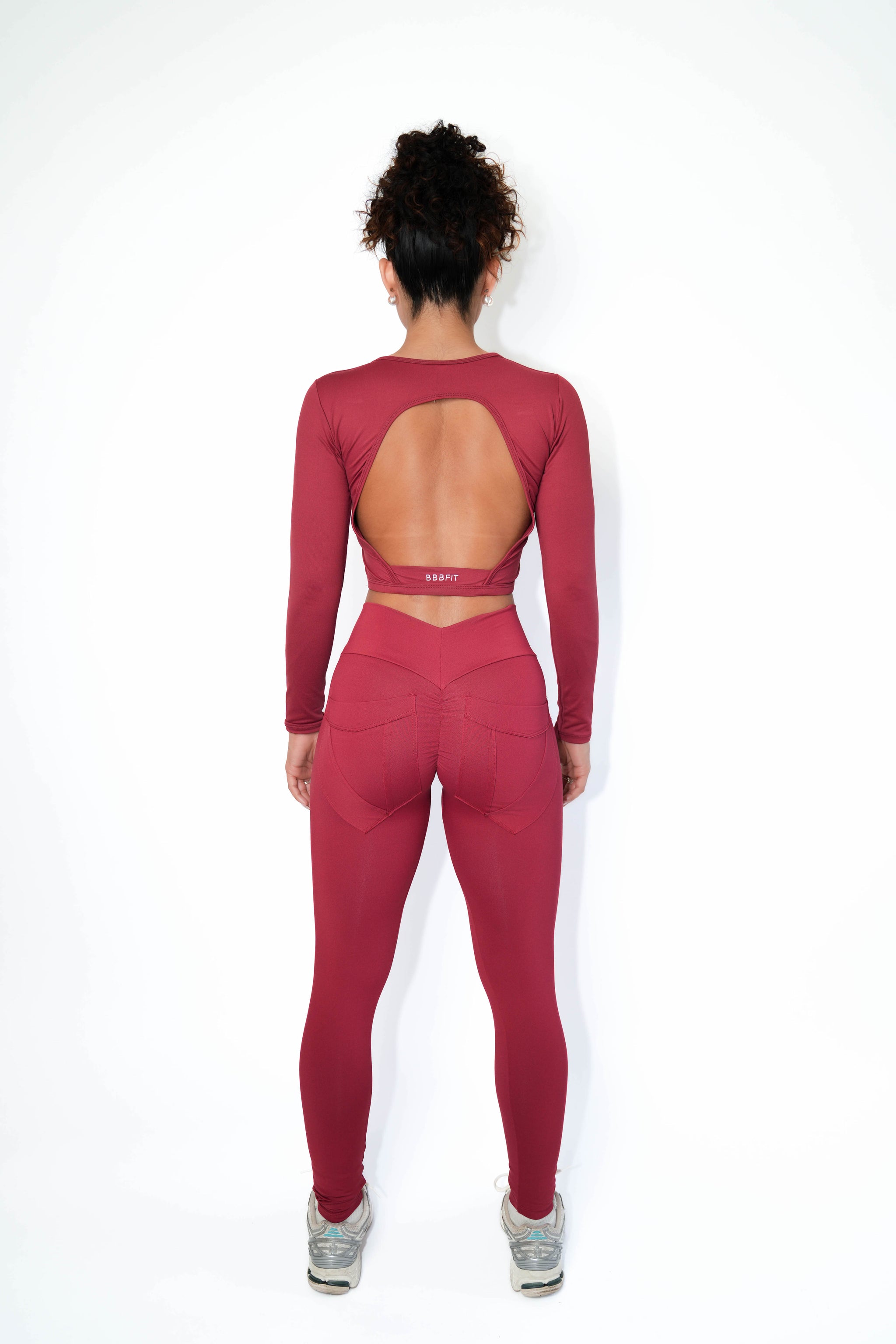 Bordeaux Bum Bum Pocket  Leggings