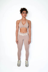 Nude Big Font Leggings (Light Supplex)