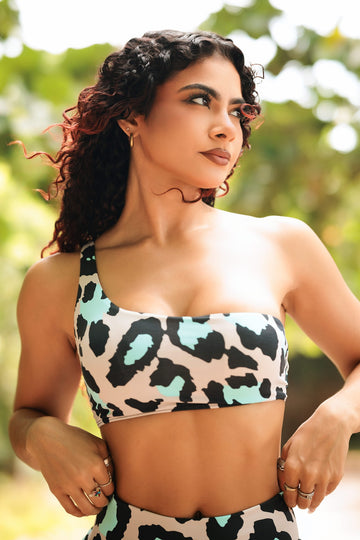 Blue Leopard Top