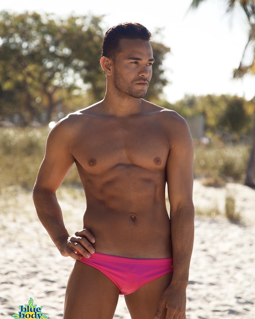 Solid Hot Pink Swim Brief