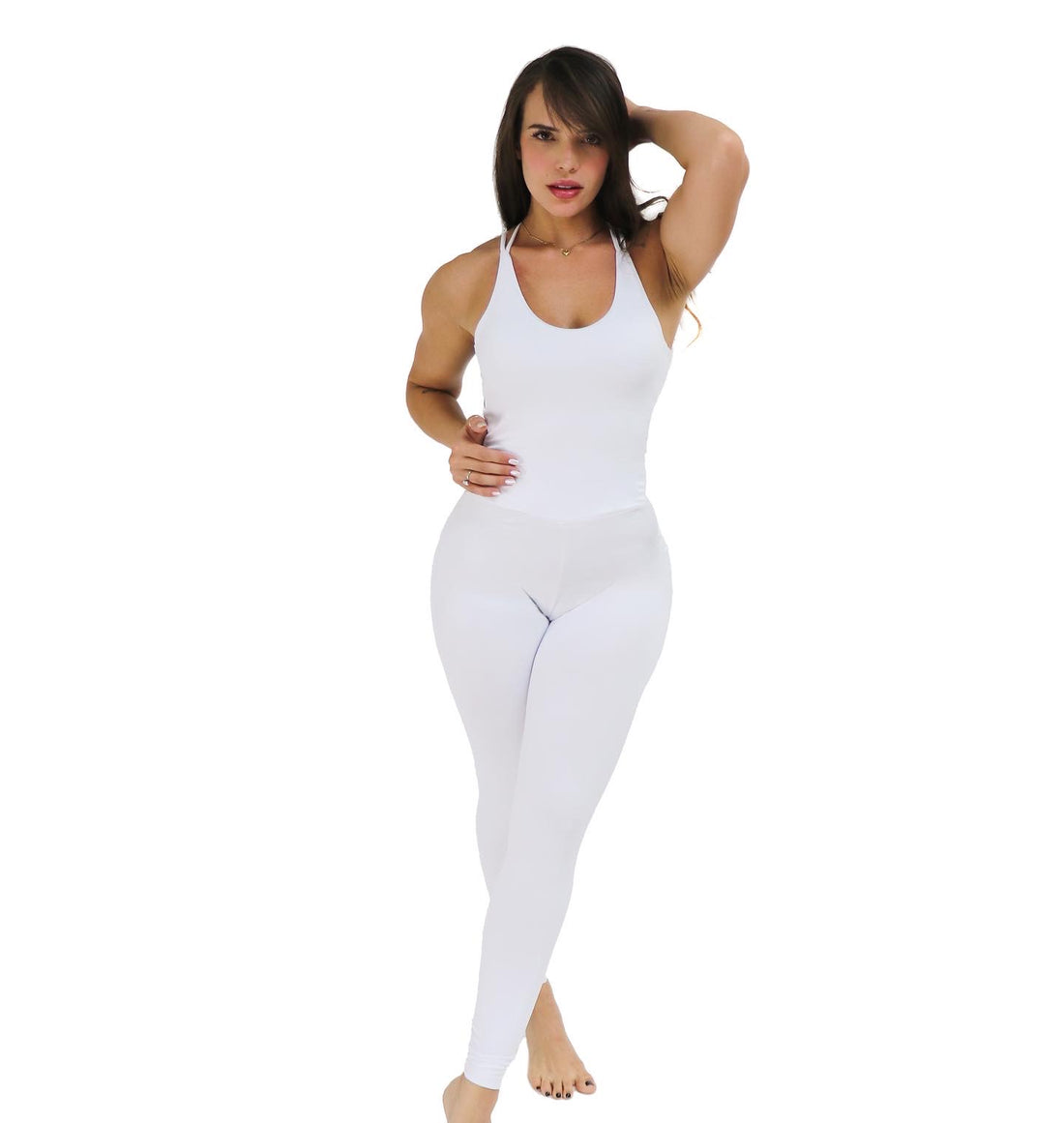 White Addiction Butt Scrunchy Bodysuit (Light/Thick Supplex)