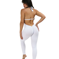 White Backless Bodysuit (Thick Supplex)