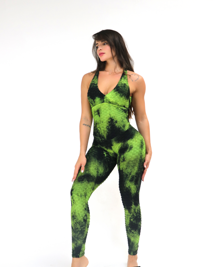 Green Panda Bodysuit (Scrunchy Supplex)