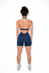 Navy Backless Top