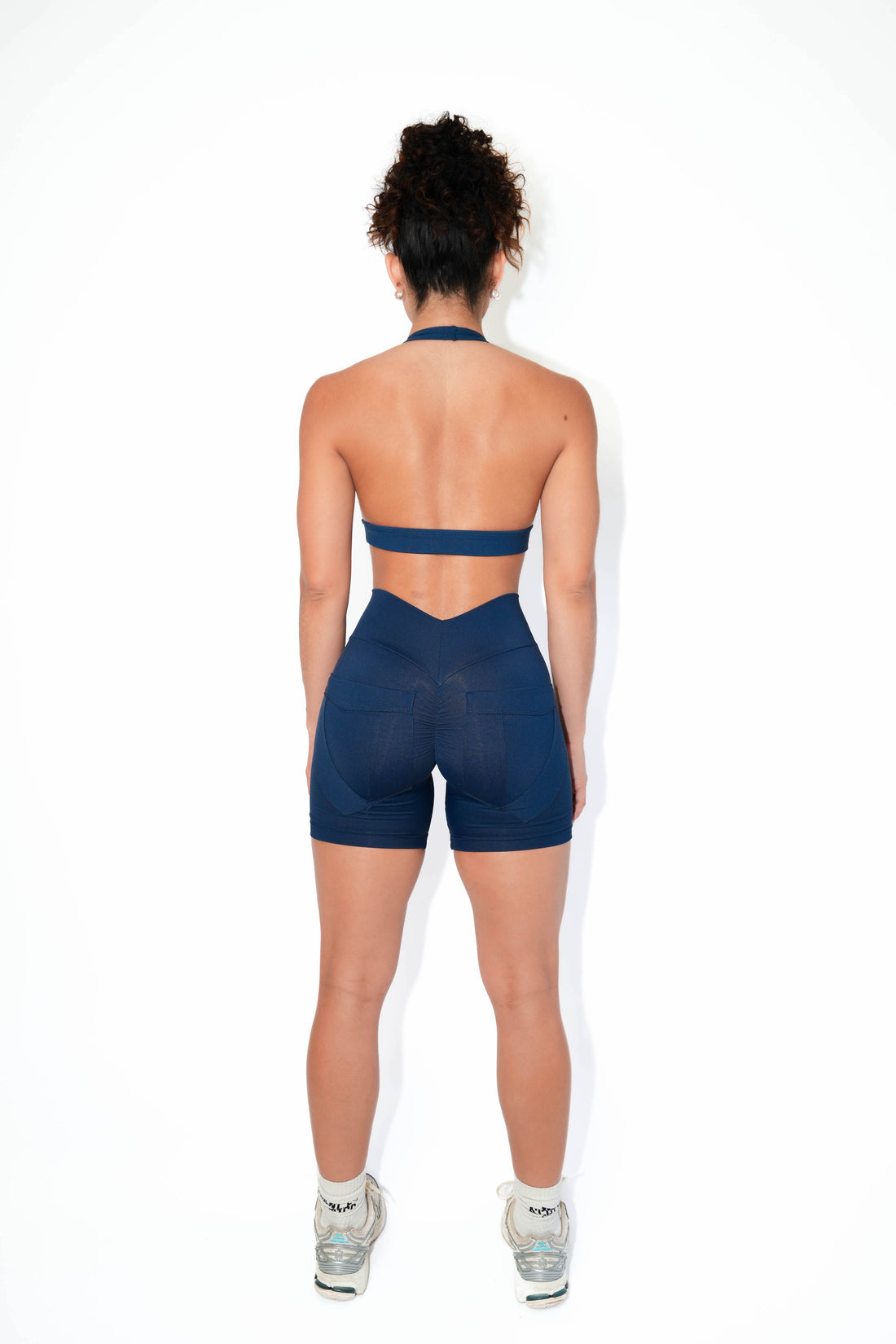 Navy Fit Bum Bum Pocket Shorts