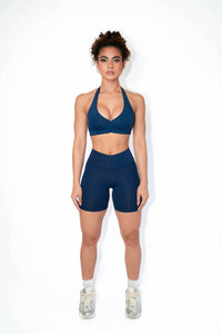 Navy Backless Top