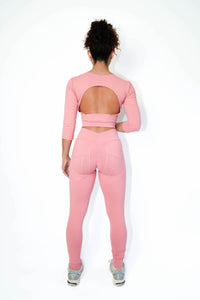 Pink Guava Bum Bum Pocket Leggings (Thick Supplex)