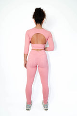 Pink Guava Cropped Top (Thick Supplex)