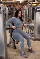 Grey Bum Bum Leggings (Light/Thick Supplex)
