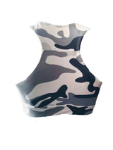 White Camouflage  Fitness Top