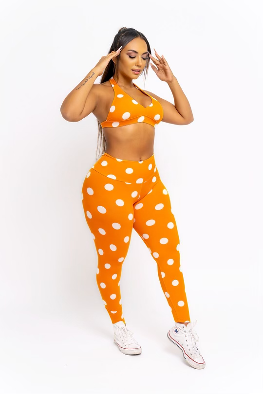 Tenderness Polka Dot Leggings (Light Supplex)