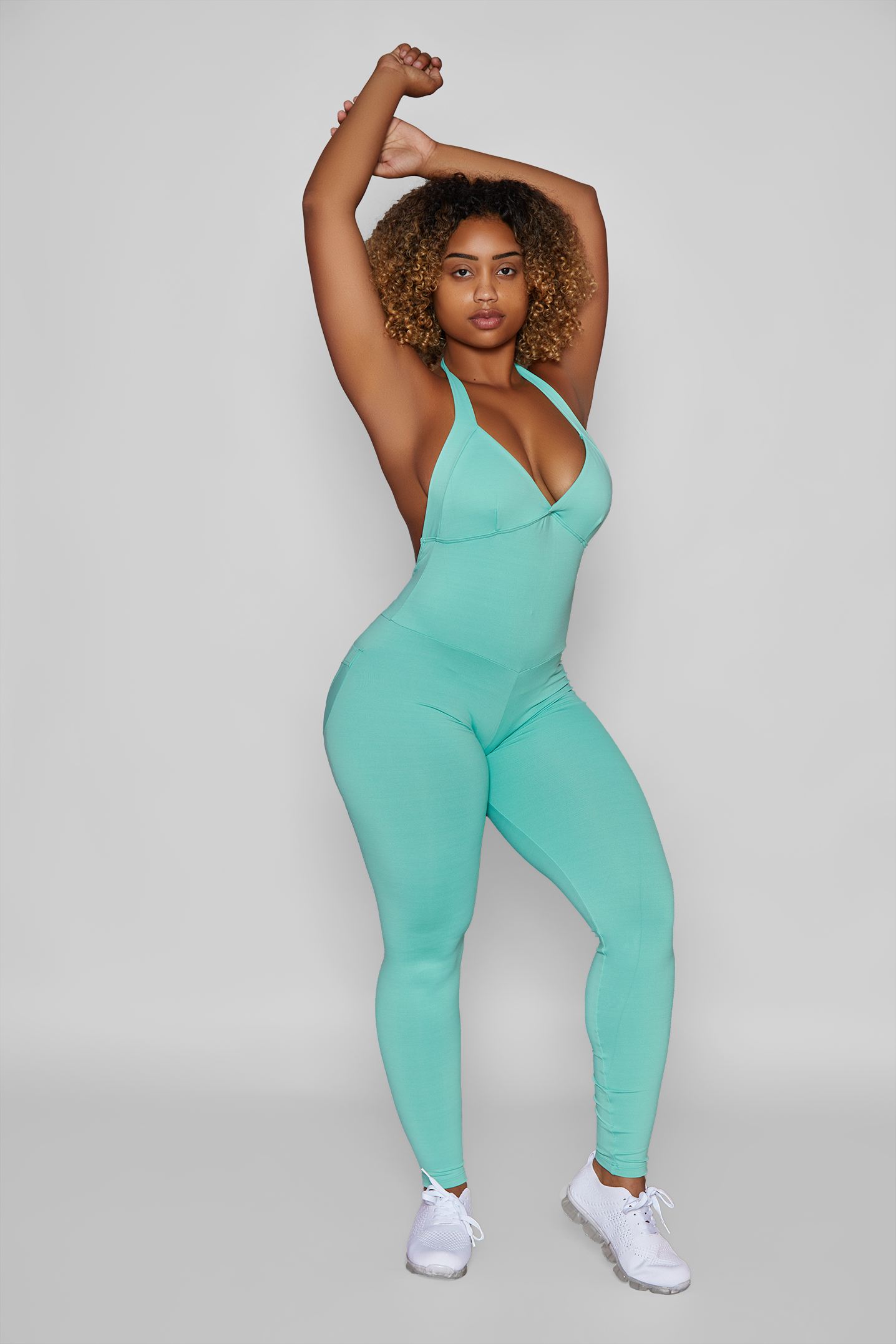 Aqua Bum Bum Pocket Bodysuit | Brazilian Activewear (Light Supplex®)