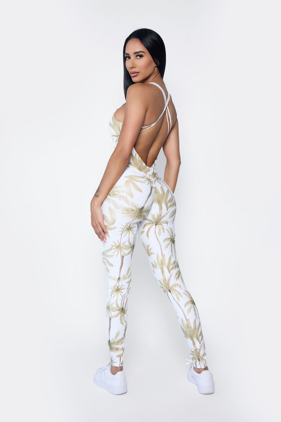 Gold Palms Addiction Butt Scrunchy Bodysuit