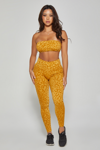 Mel Leopard Bandeau Top