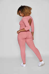Pink Guava Bum Bum Pocket Leggings (Thick Supplex)