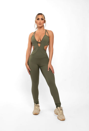 Forest Ribbed Bodysuit (Light Supplex)