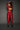 Red Shiny Liquid Cropped Top (Light Supplex)