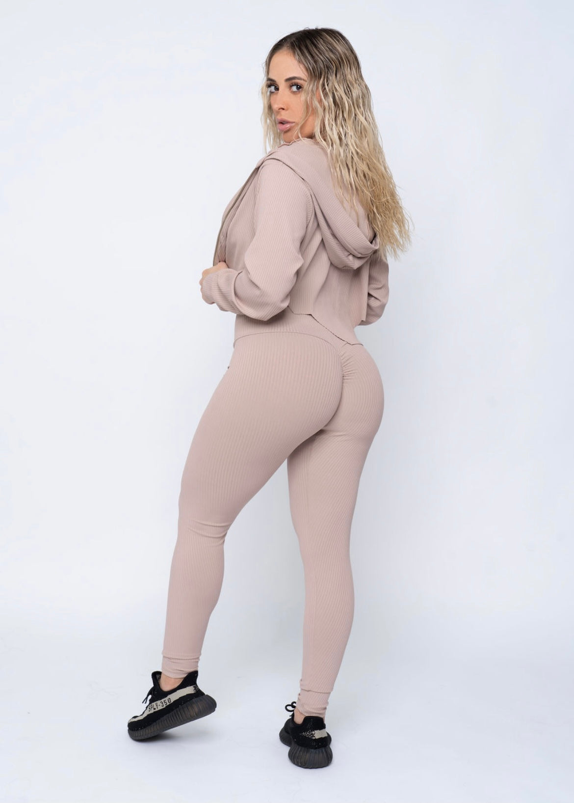 Nude Ribbed Style Leggings (Light Supplex)