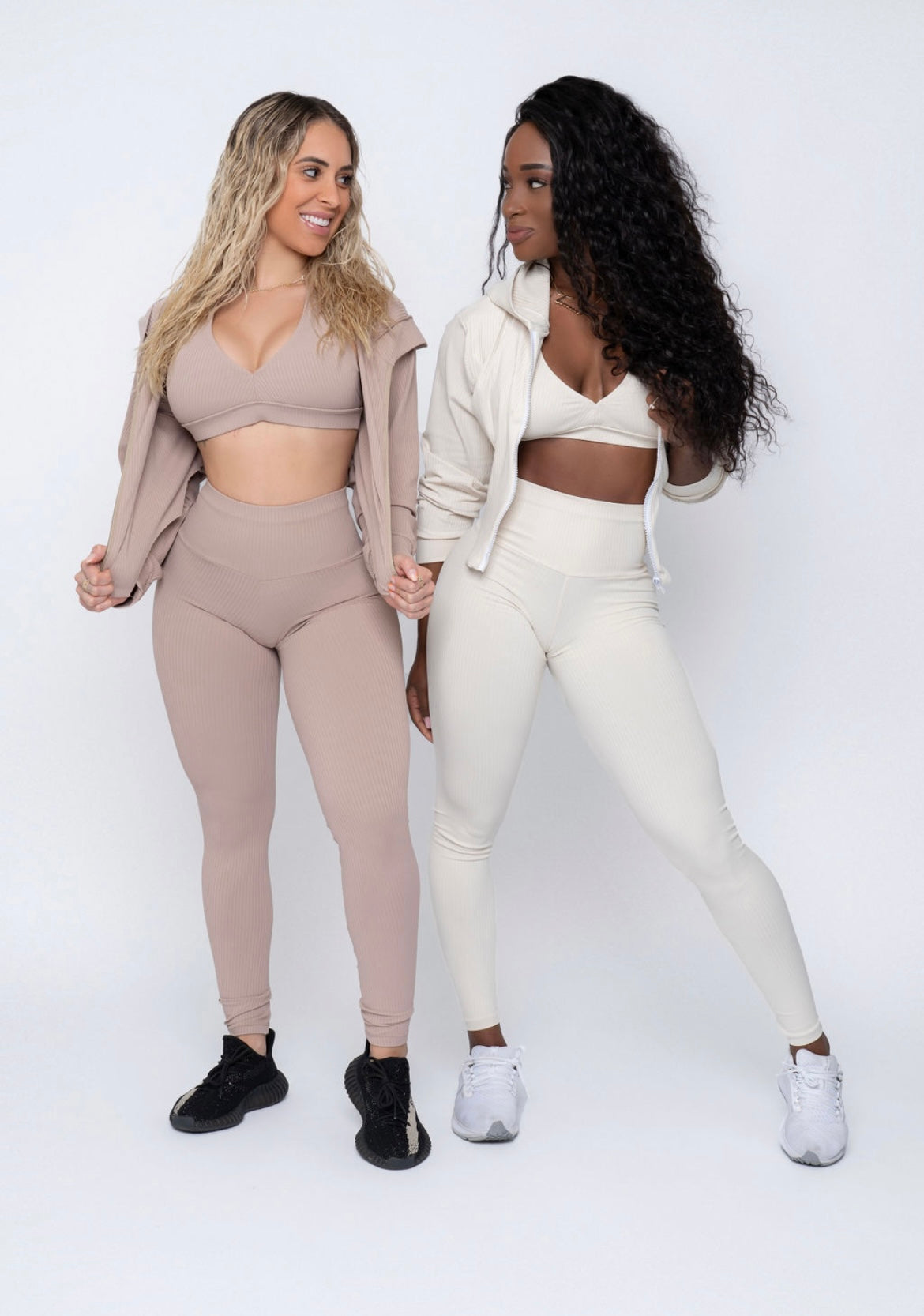 Nude Ribbed Style Leggings (Light Supplex)
