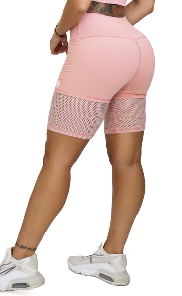 Peach Tech Mesh Shorts